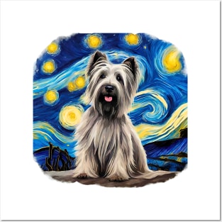 Skye Terrier Night Posters and Art